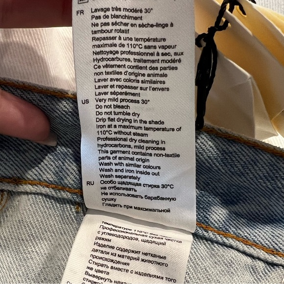 Galina High Rise Straight Leg Jeans in White - Picture 5 of 6